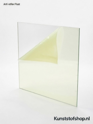 Polyester folie transparant anti reflex met beschermfolie