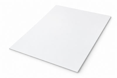 Polystyreen plaat wit mat