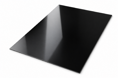 Polystyreen plaat zwart glans