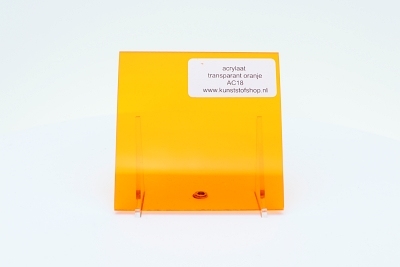 Acrylaat plaat transparant oranje AC18