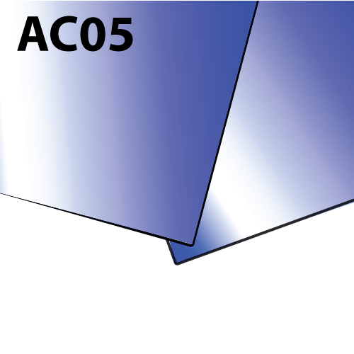 Acrylaat plaat spiegel blauw AC05