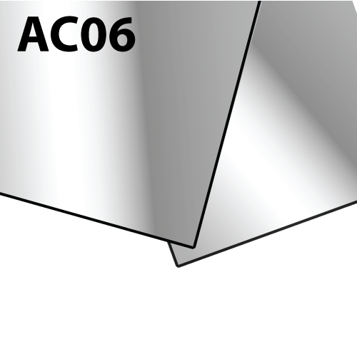 Acrylaat plaat spiegel zilver AC06