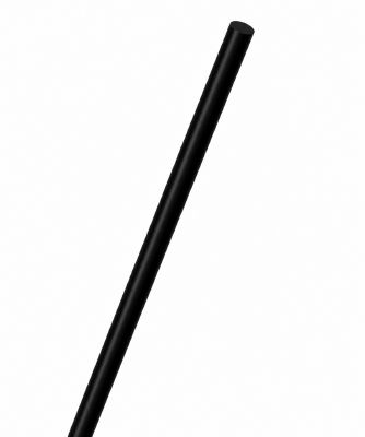 PVC rond staf zwart