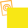 PVC geschuimde plaat geel (6 stuks)