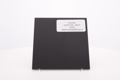 Acrylaat plaat zwart mat/glans AC52