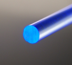 Acrylaat rond staf fluor blauw