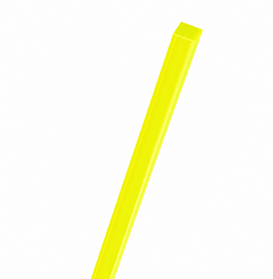 Acrylaat vierkant staf fluor geel 1000x40x40mm