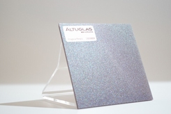 Acrylaat plaat metallic grijs AC9009