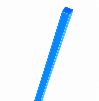 Acrylaat vierkant staf fluor blauw 1000x20x20mm