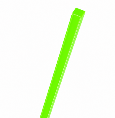 Acrylaat vierkant staf fluor groen 1000x20x20mm