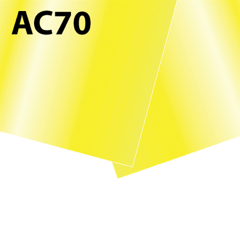 Acrylaat plaat spiegel geel AC70