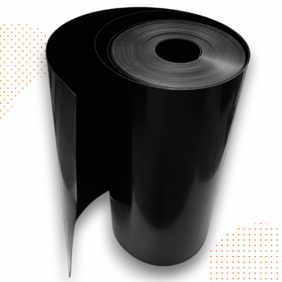 NIEUW: HDPE wortelbegrenzer zwart 1 mm dikte 25 mtr