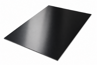 A4 PVC plaat in zwart