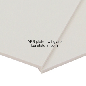 ABS plaat wit glans