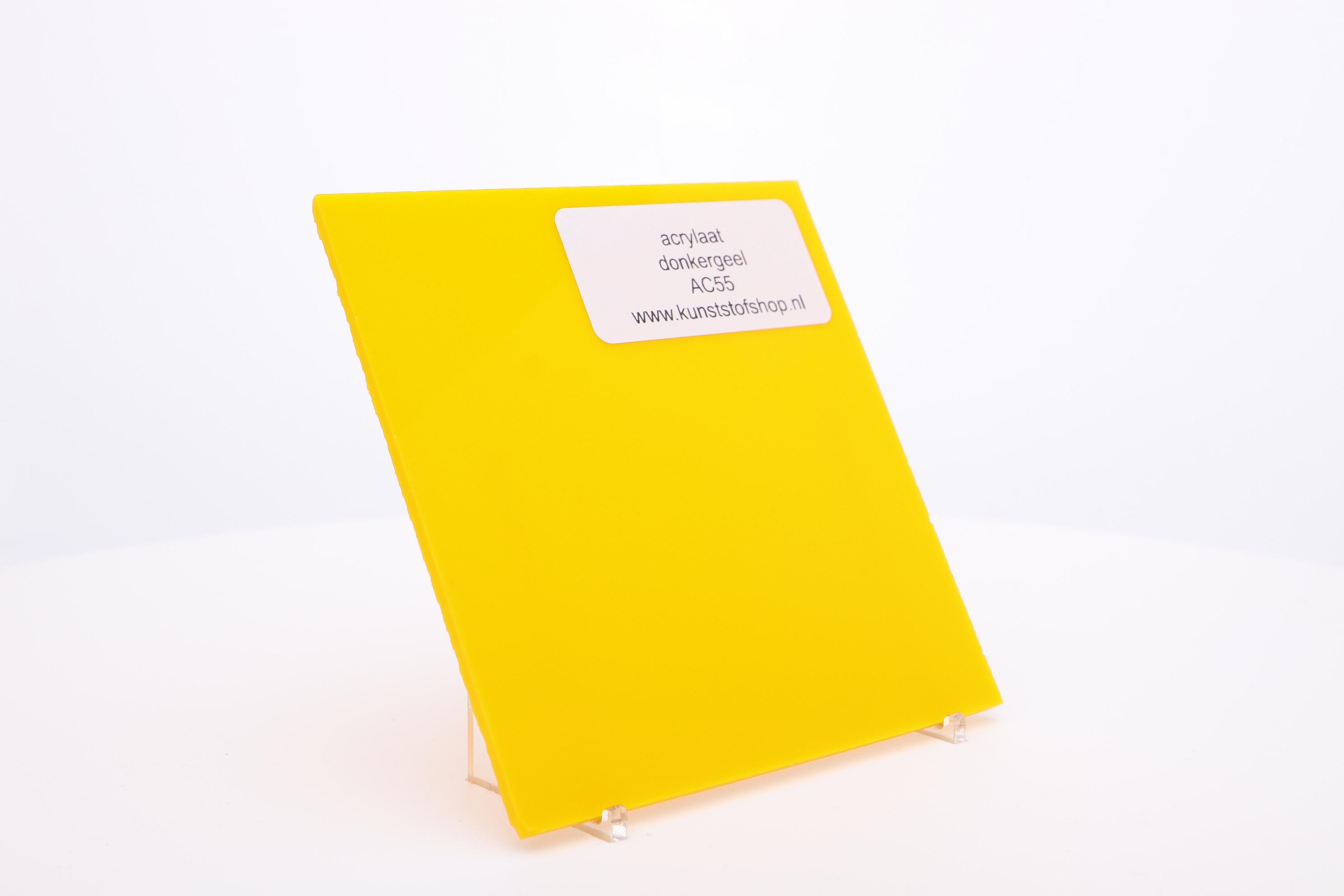 Acrylaat plaat donkergeel AC55