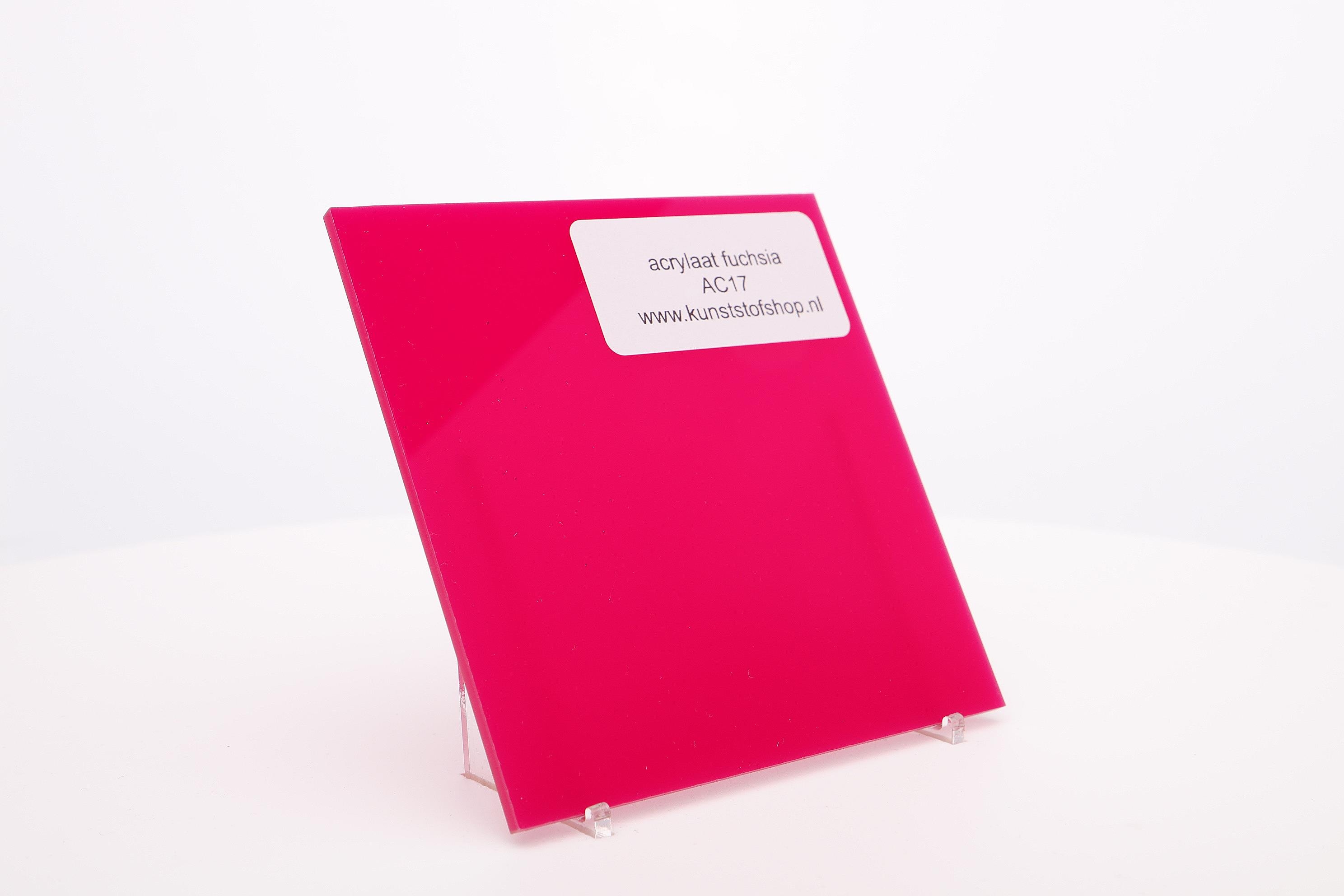 Acrylaat plaat fuschia rood/roze AC 17