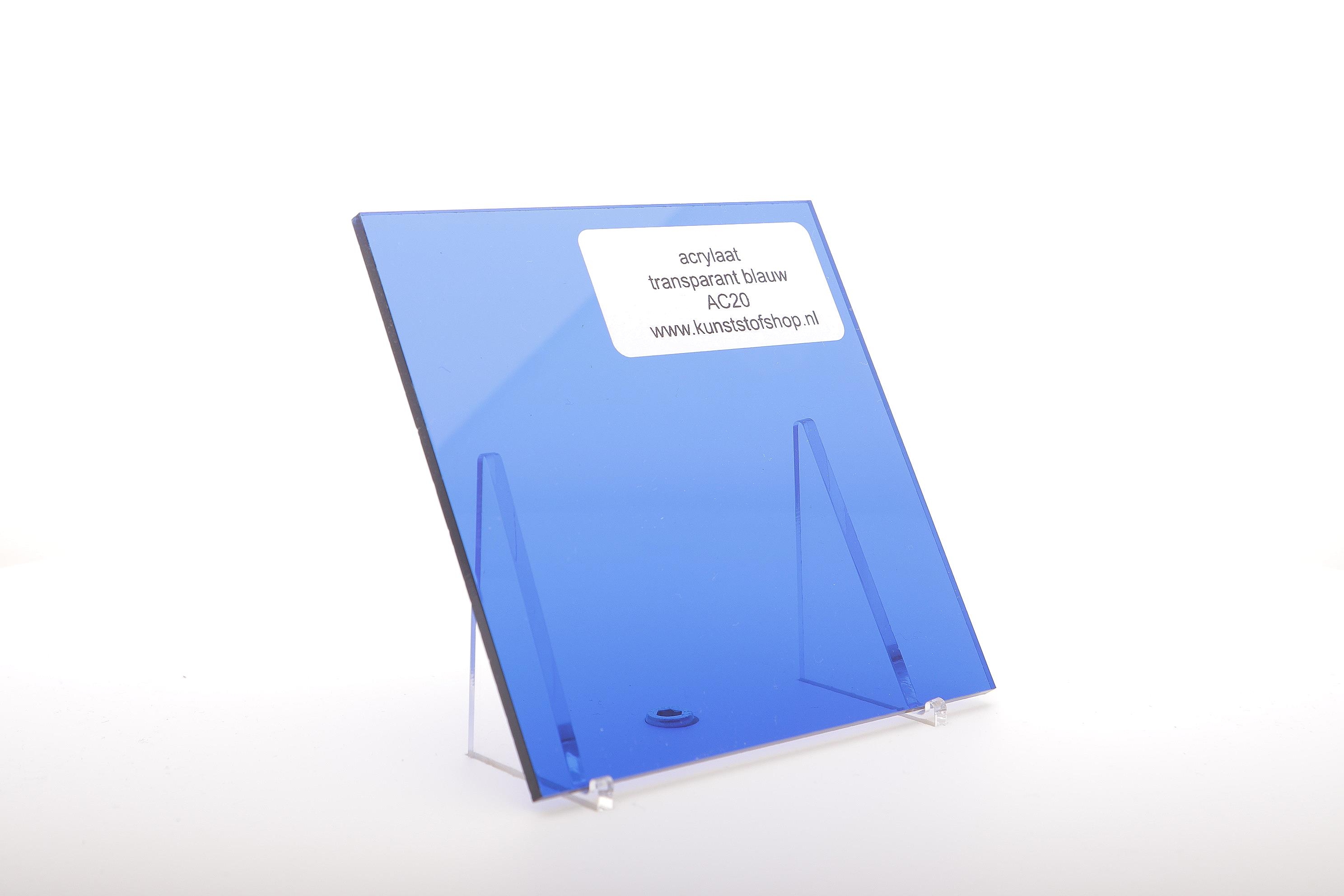 Acrylaat plaat transparant blauw AC20