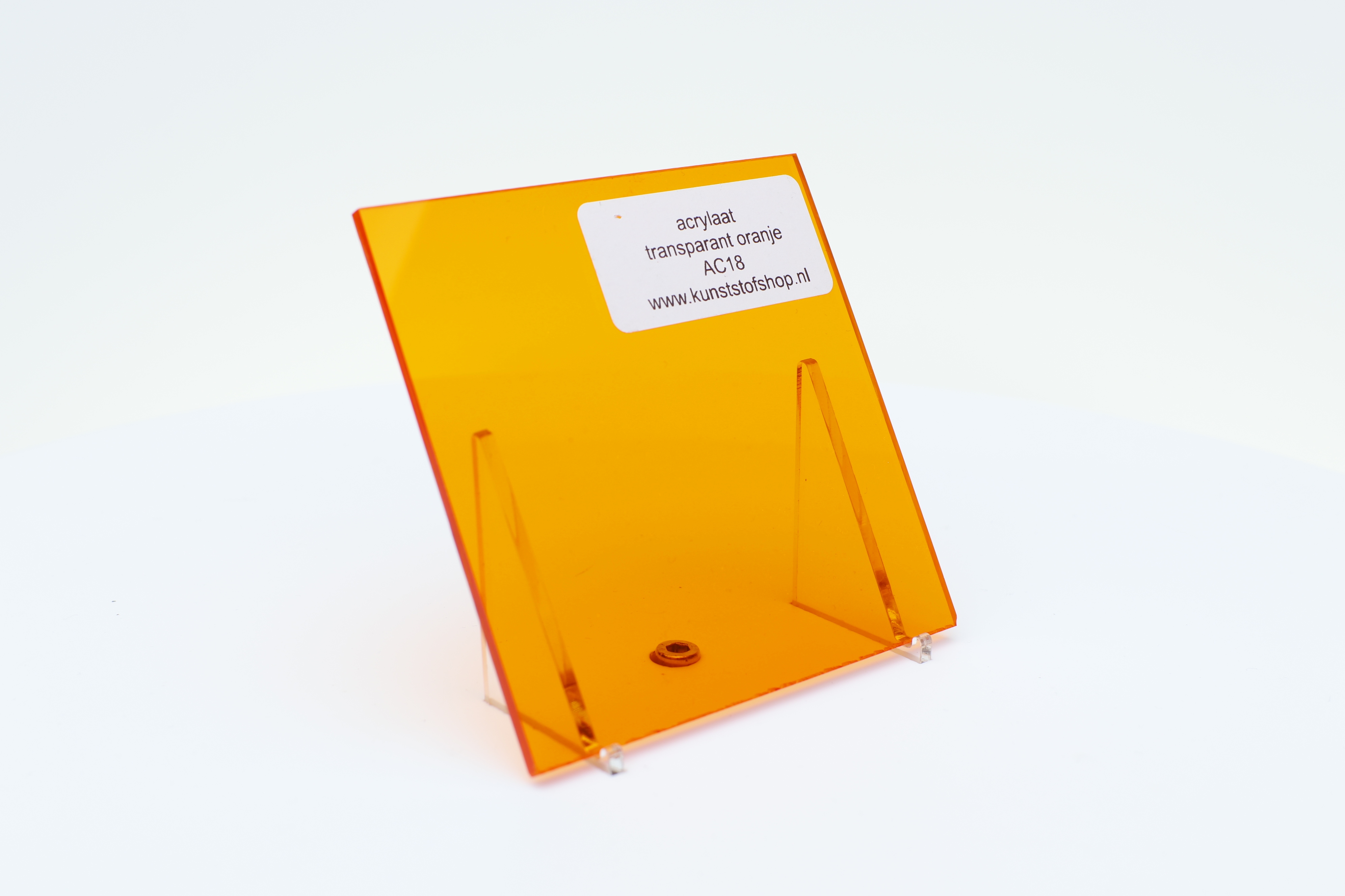 Acrylaat plaat transparant donker oranje AC27