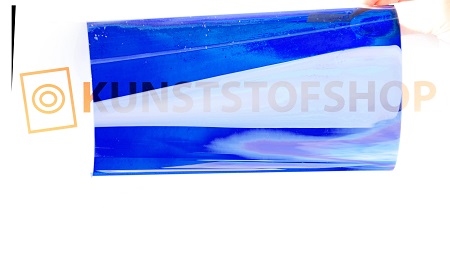 PVC folie transparant donker blauw E079
