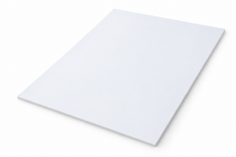 Polystyreen plaat melkwit mat