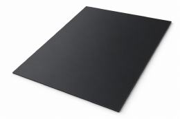 Polystyreen plaat zwart mat