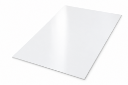 Polystyreen plaat wit glans