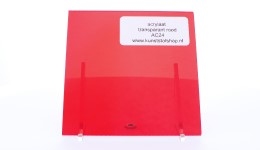 Acrylaat plaat transparant rood AC24