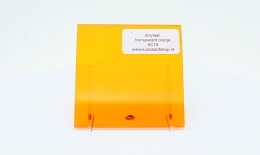 Acrylaat plaat transparant oranje AC18