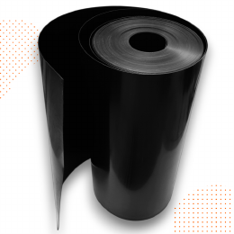 NIEUW: HDPE wortelbegrenzer zwart 1 mm dikte 10 mtr