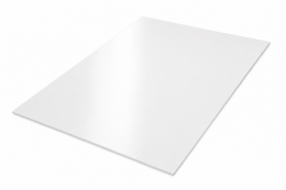 A4 PVC plaat in wit