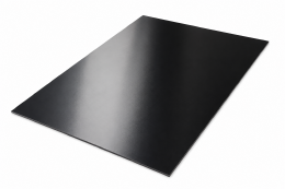 A4 PVC plaat in zwart
